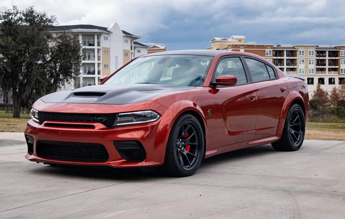 Full Set Wide Body Kit,Upgrade Charger SRT Hellcat ,Fits For Dodge Charger Car 2015-2023