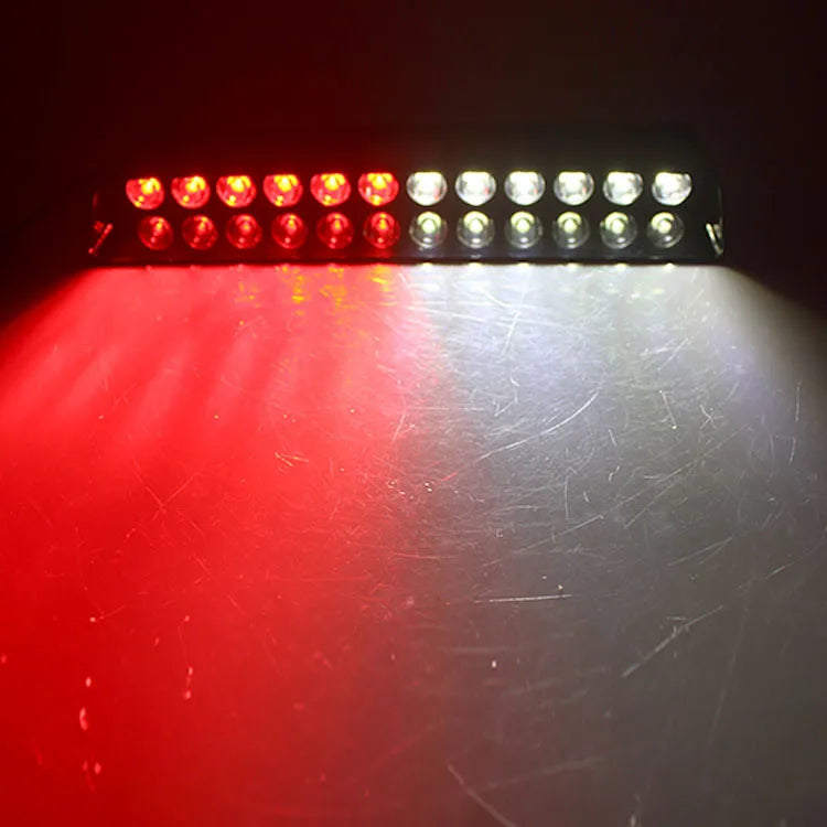 12LED Car LED Strobe Light Red/Blue/White Police Lights Signal Lamps Flash Dash Emergency Flashing Windshield Warning Light 12V