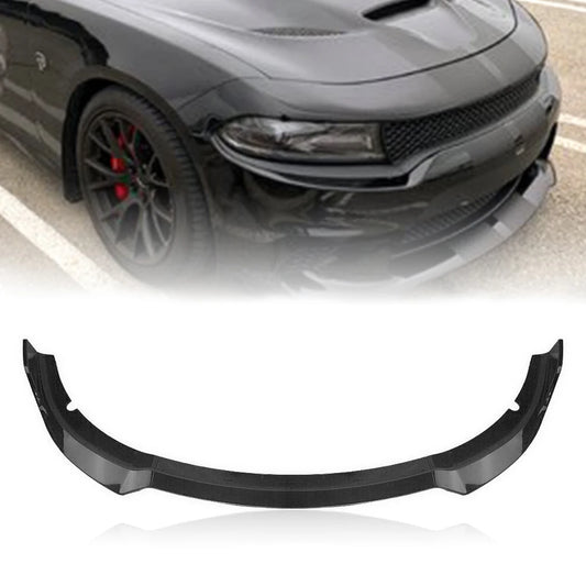 Dodge Charger SRT 2015 2016 2017 2018 2019 Front Bumper Spoiler Lip Glossy Black Lower Body Kit Trim Splitter Board Blade